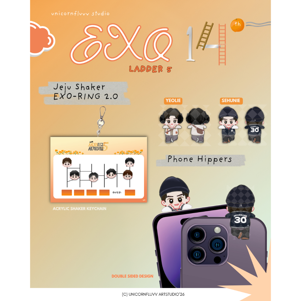EXO Ladder Acrylic Goods Hippers phone shaker keyring