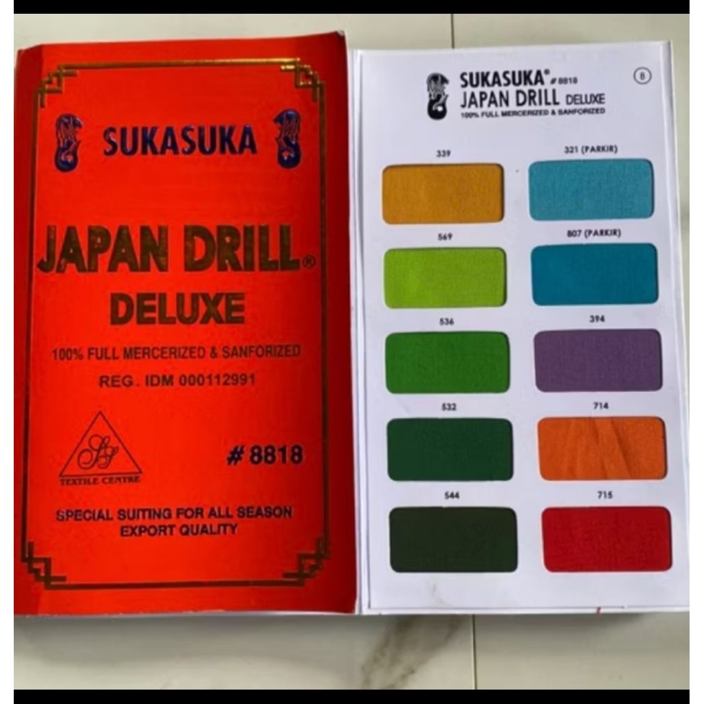 Kain japan drill suka-suka, bahan seragam sekolah