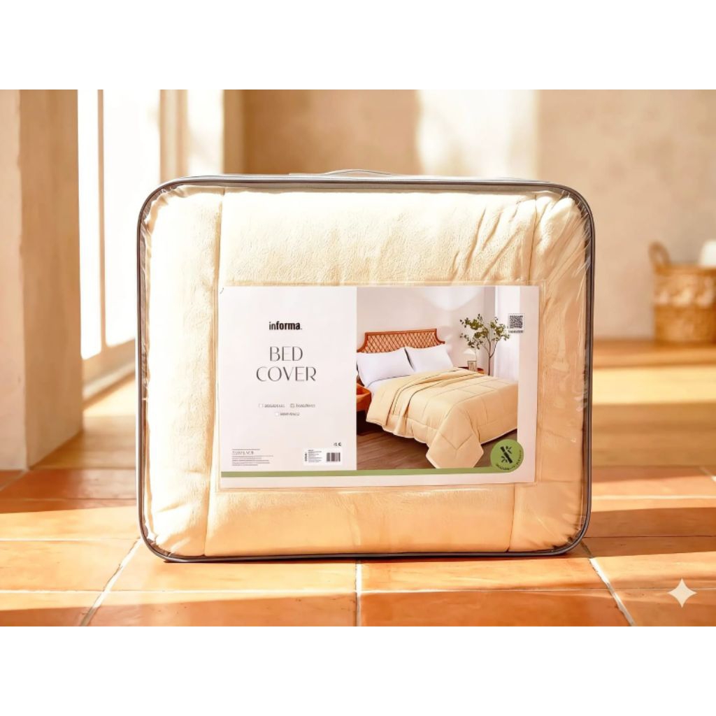 Informa Bed Cover 240x210 cm bambu pelapis ranjang