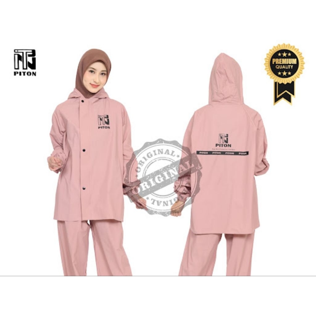 Jas Hujan Hujan Pria Wanita Setelan Jas Hujan Outdoor Jaket Celana Kuat Tebal Waterproof