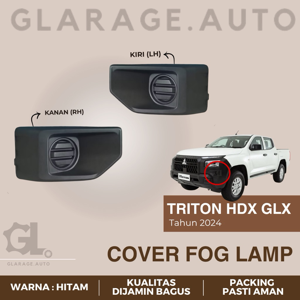 COVER FOG LAMP TRITON HDX GLX TAHUN 2024