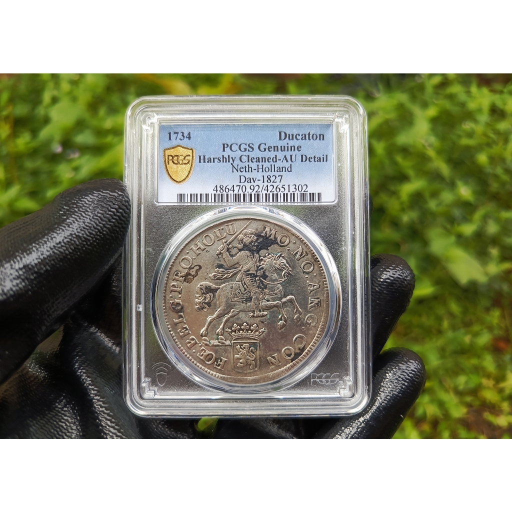 Koin Kuno 1 Ducaton Silver Rider 1734