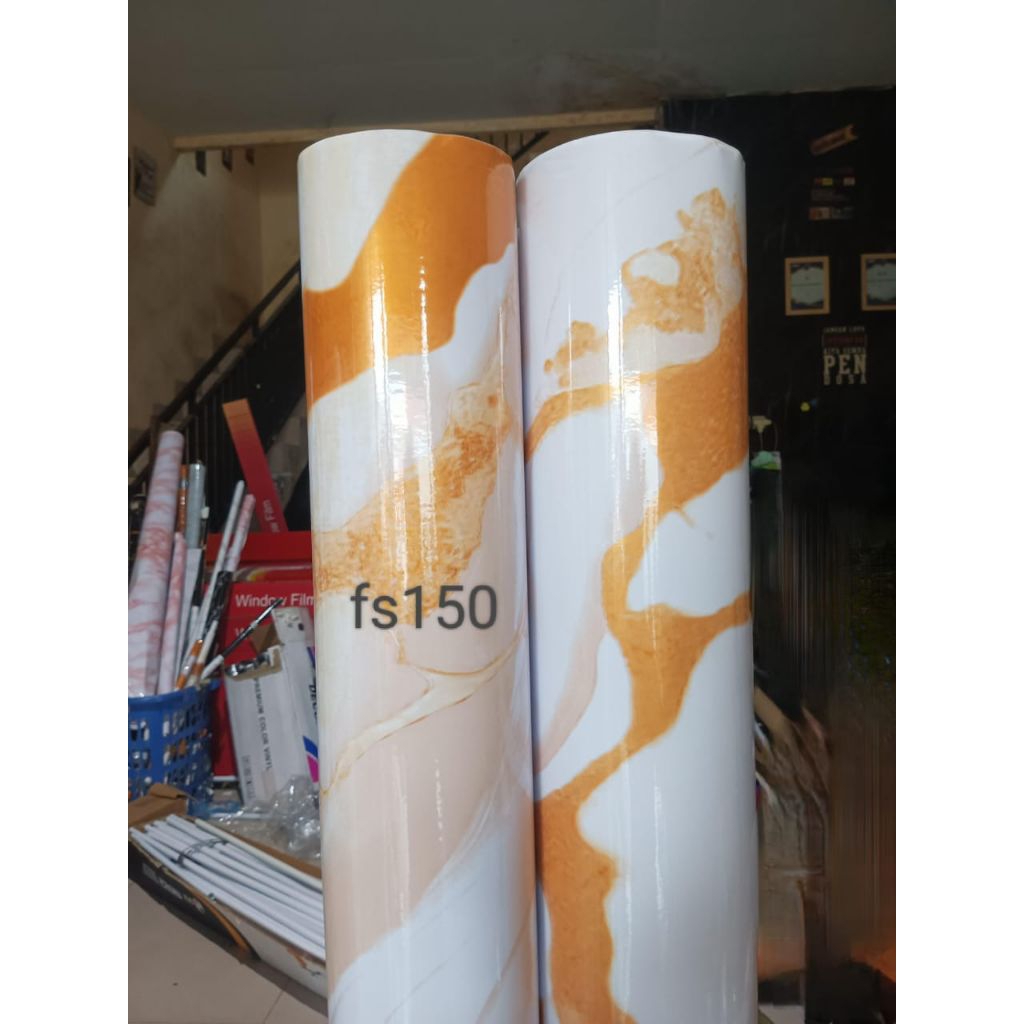 WALLPAPER DEKORASI RUANGAN/WALLPAPER STIKER UNTUK PENGHIAS RUANGAN MOTIF MARMER/WALLPAPER STIKER BAG