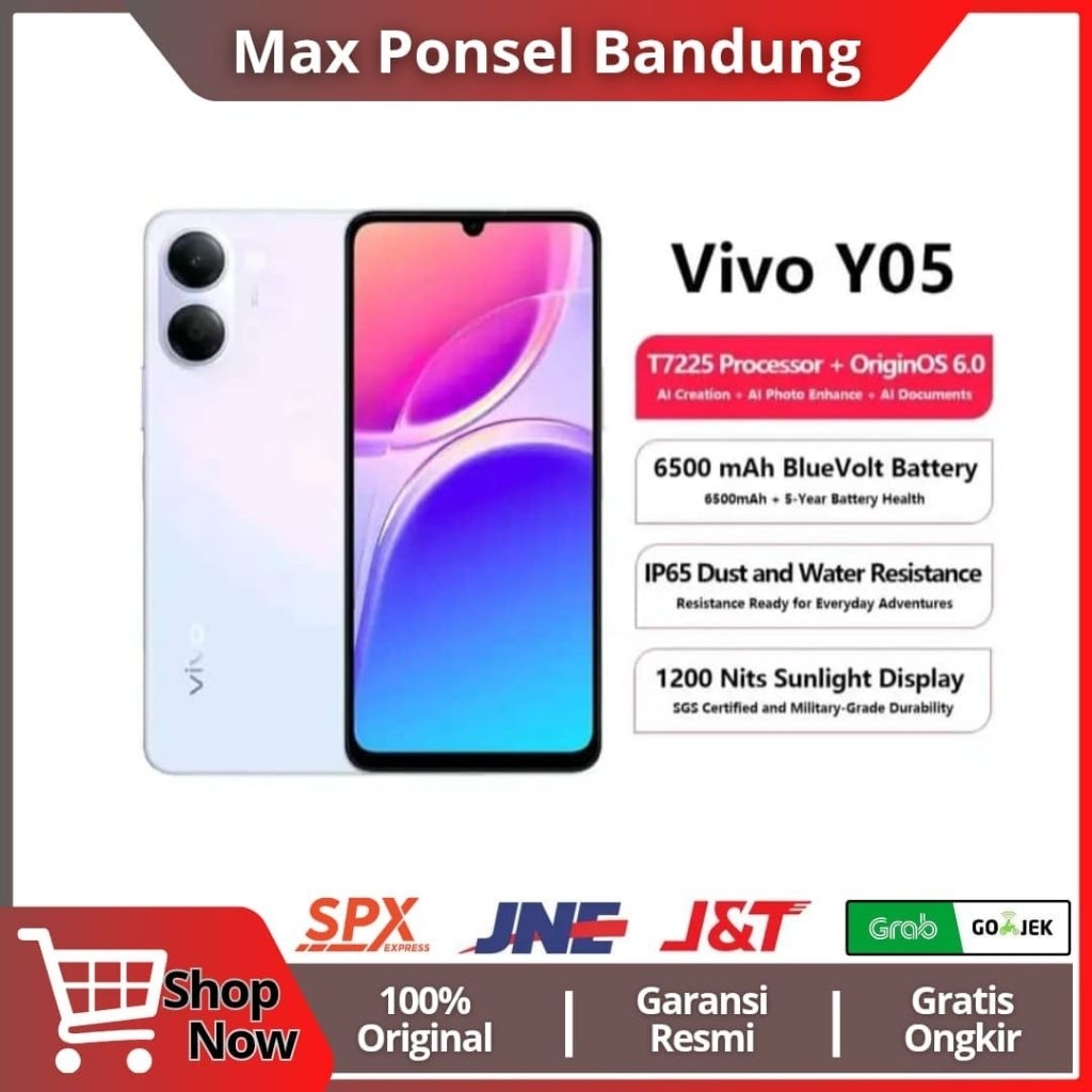 PROMO Vivo Y05 New Garansi Resmi Segel Box