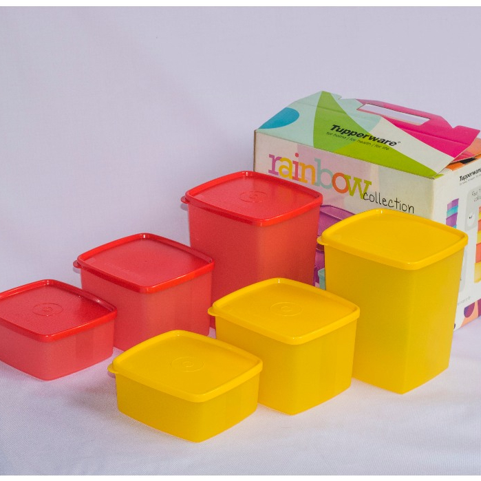 Tupperware Canister Rainbow Collection Set