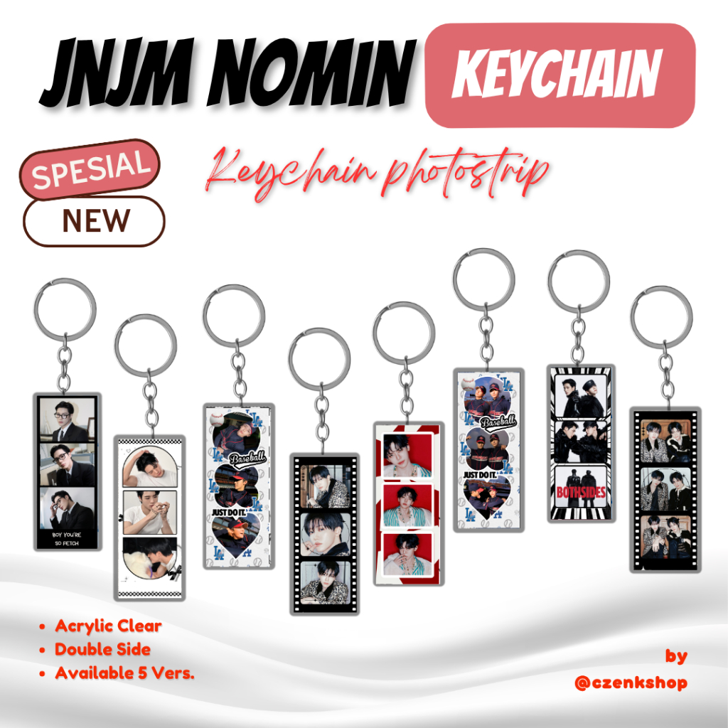JNJM Both Sides Keychain Photostrip Gantungan Kunci Photostrip JENO JAEMIN NOMIN JNJM