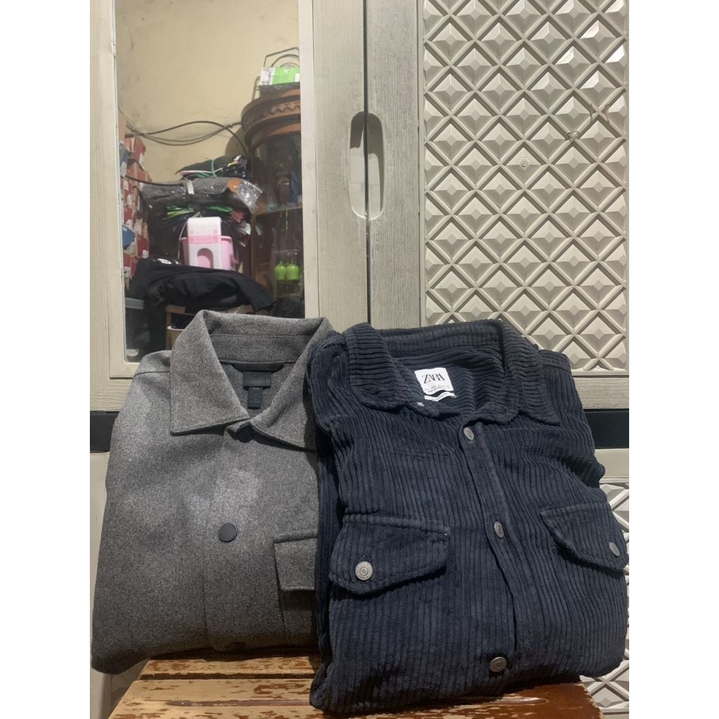 ORIGINAL OUTERWEAR WOOL H&M JACKET OVERSHIRT ZARA CORDUROY