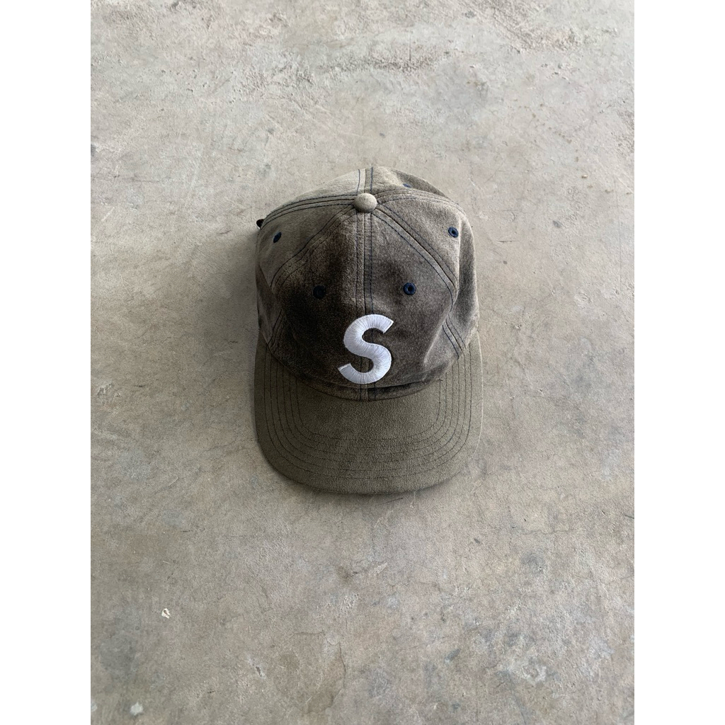 Supreme Suede S Logo 6-panel cap