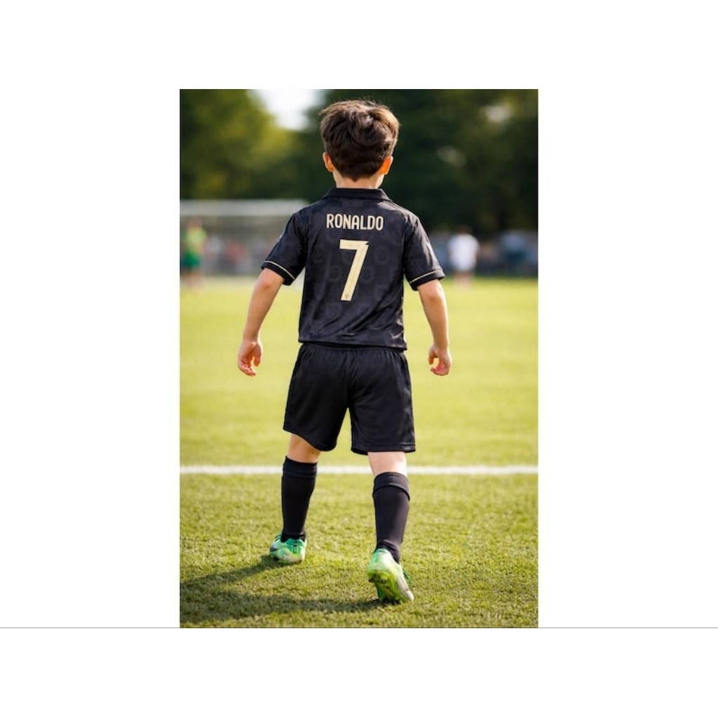 Jersey Baju Bola Anak Portu Away Kids 2026 Ronaldo Grade Ori