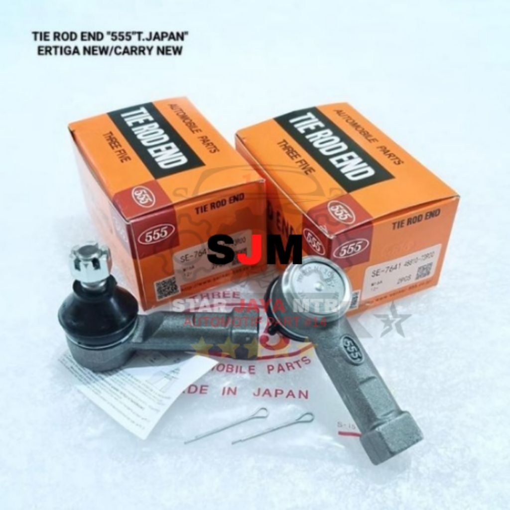 TIE ROD END TIE ROD 2PCS 555 JAPAN ORI. ERTIGA NEW/ CARRY NEW/ TAYO