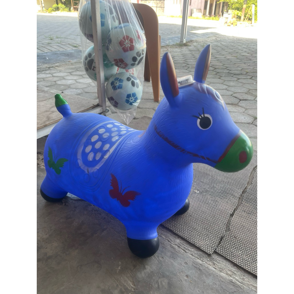 Animal Jumping/Mainan Kuda Keledai Sapi Karet Tebal Animal Jumping