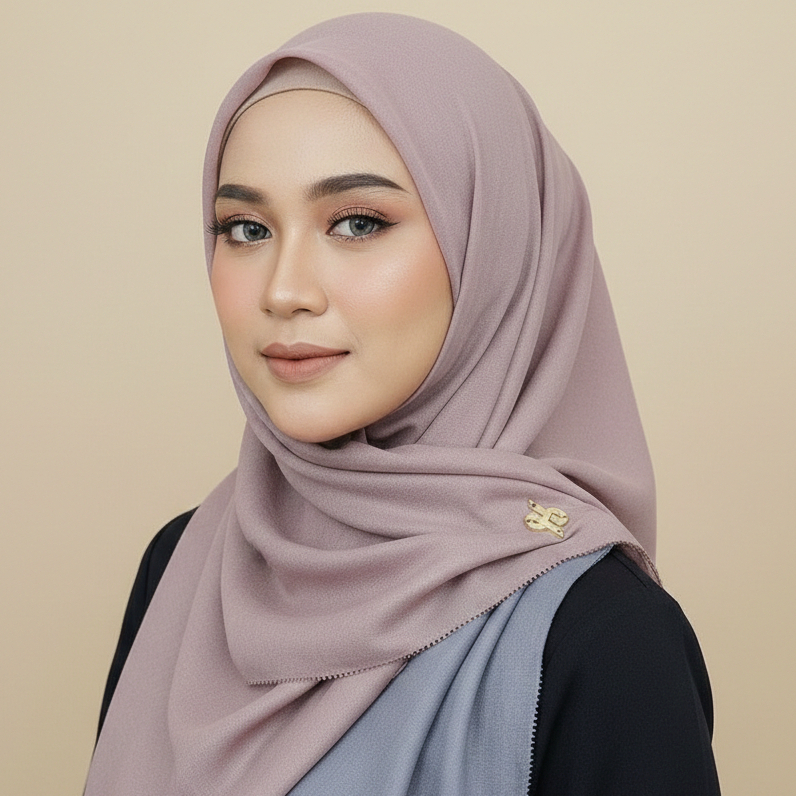Hessya Hijab Segiempat Paris Premium Premium | Hijab Terbaru | Segiempat Paris| Packaging Pouch Excl
