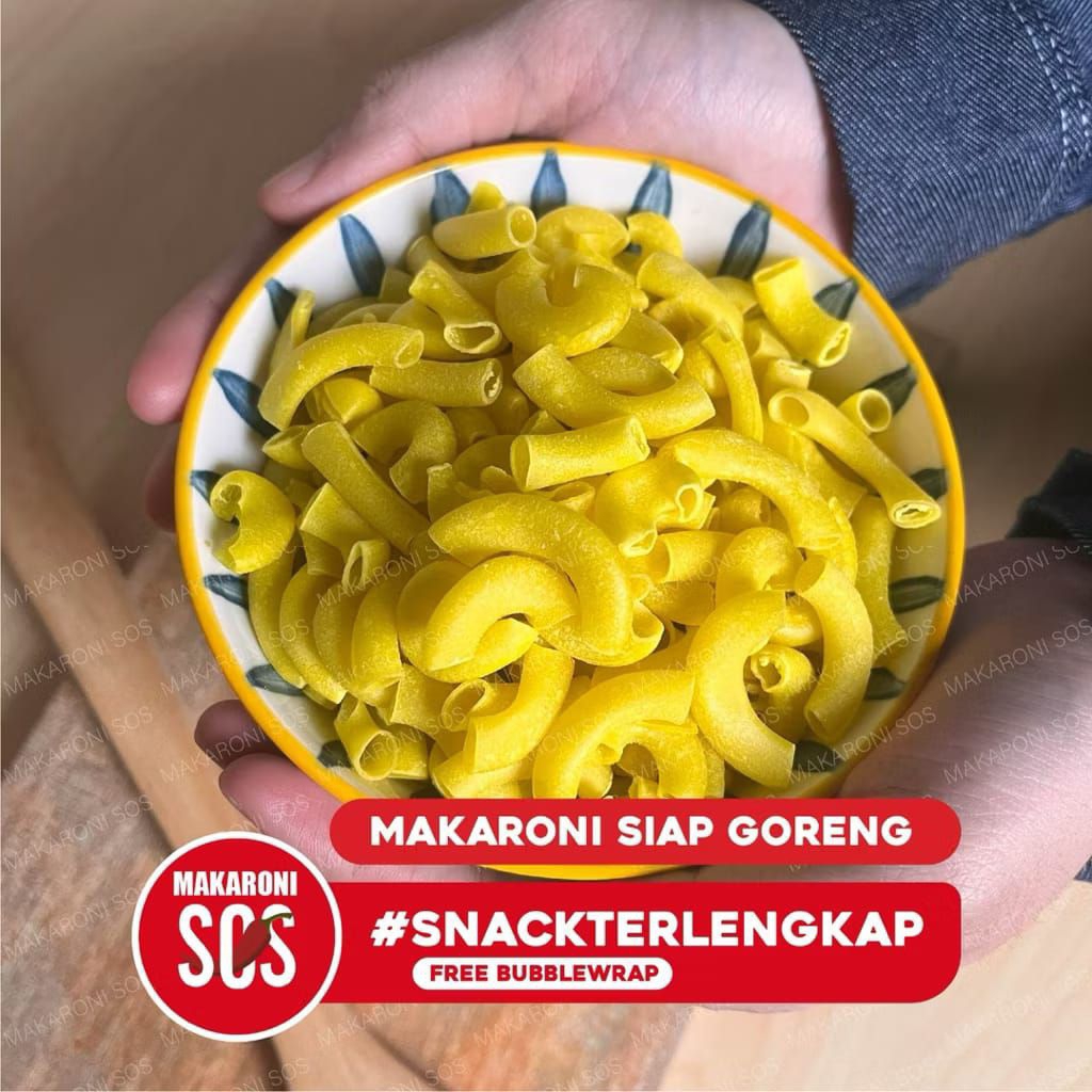 (250 GR) Makaroni Mentah Bantet Siap Goreng Makaroni Merk Kondang Enak/ Makaroni Mentah Murah(MENTAH