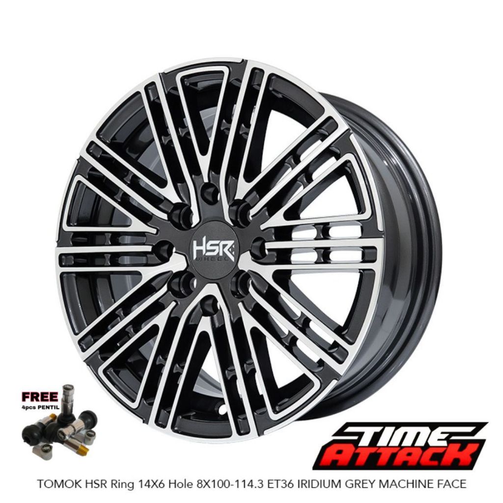 Velg Mobil Suzuki Spresso R14 HSR Wheel Tomok Velg HSR Ring 14