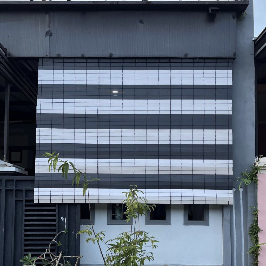 Krey Tirai Gulung PVC Tebal Anti Air | Kerei Kere Warung, Balkon, Teras, Garasi | Tahan Panas & Huja