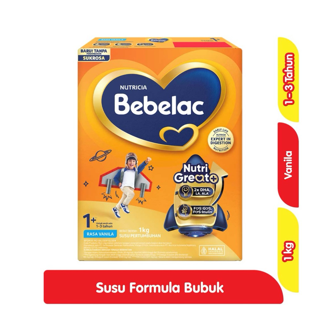 Bebelac 1+ GroGreat Susu Anak Vanila 1kg