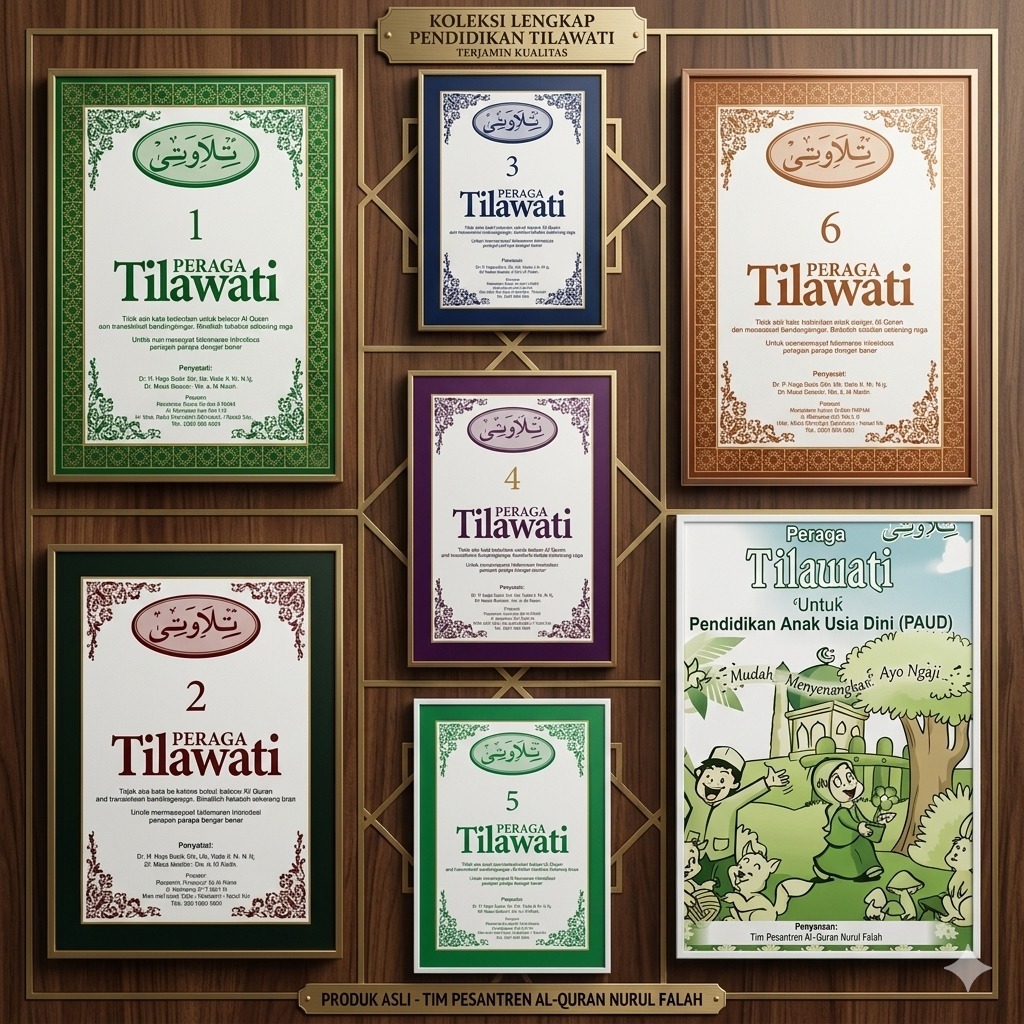 Peraga Tilawati Jilid 1 Sampai 6 Original Harga Per-Jilid