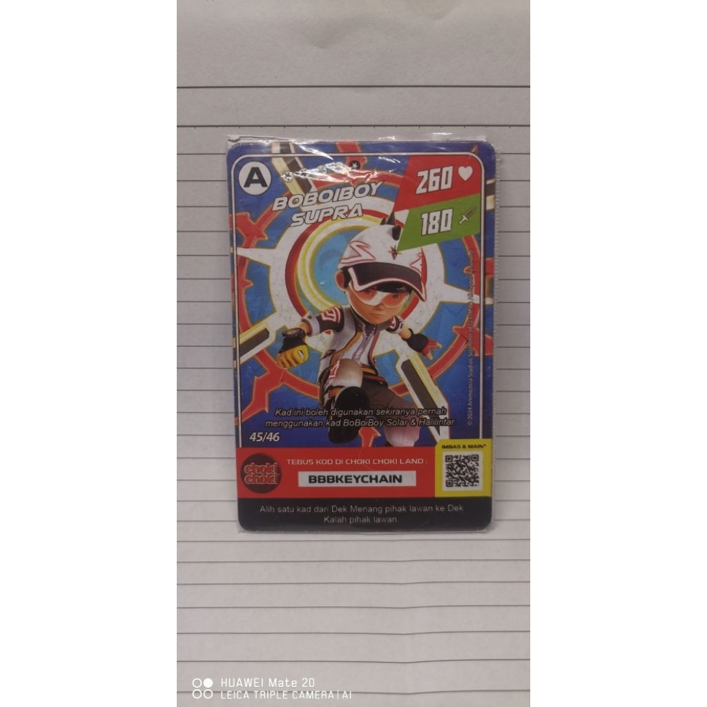 MONSTA GALAXY CARD BOBOIBOY | ChokiChoki malaysia