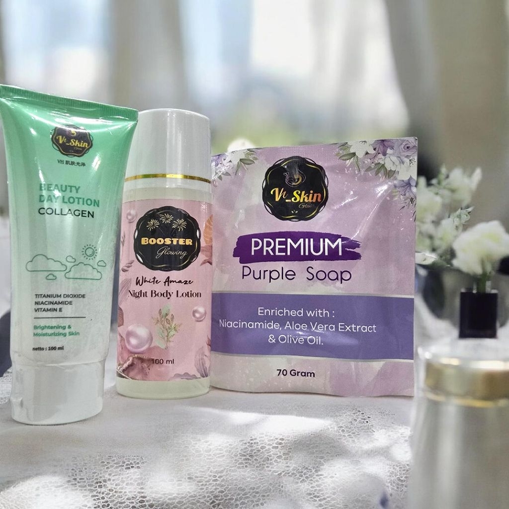 hb Pemutih Badan Paket sultan Boster glowing Vh skin pemutih