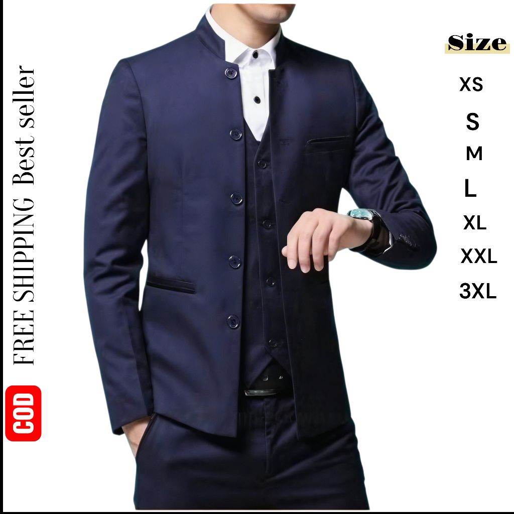 Jasko Jas Koko Pria Dewasa Model Mandarin Nevi XL Kekinian