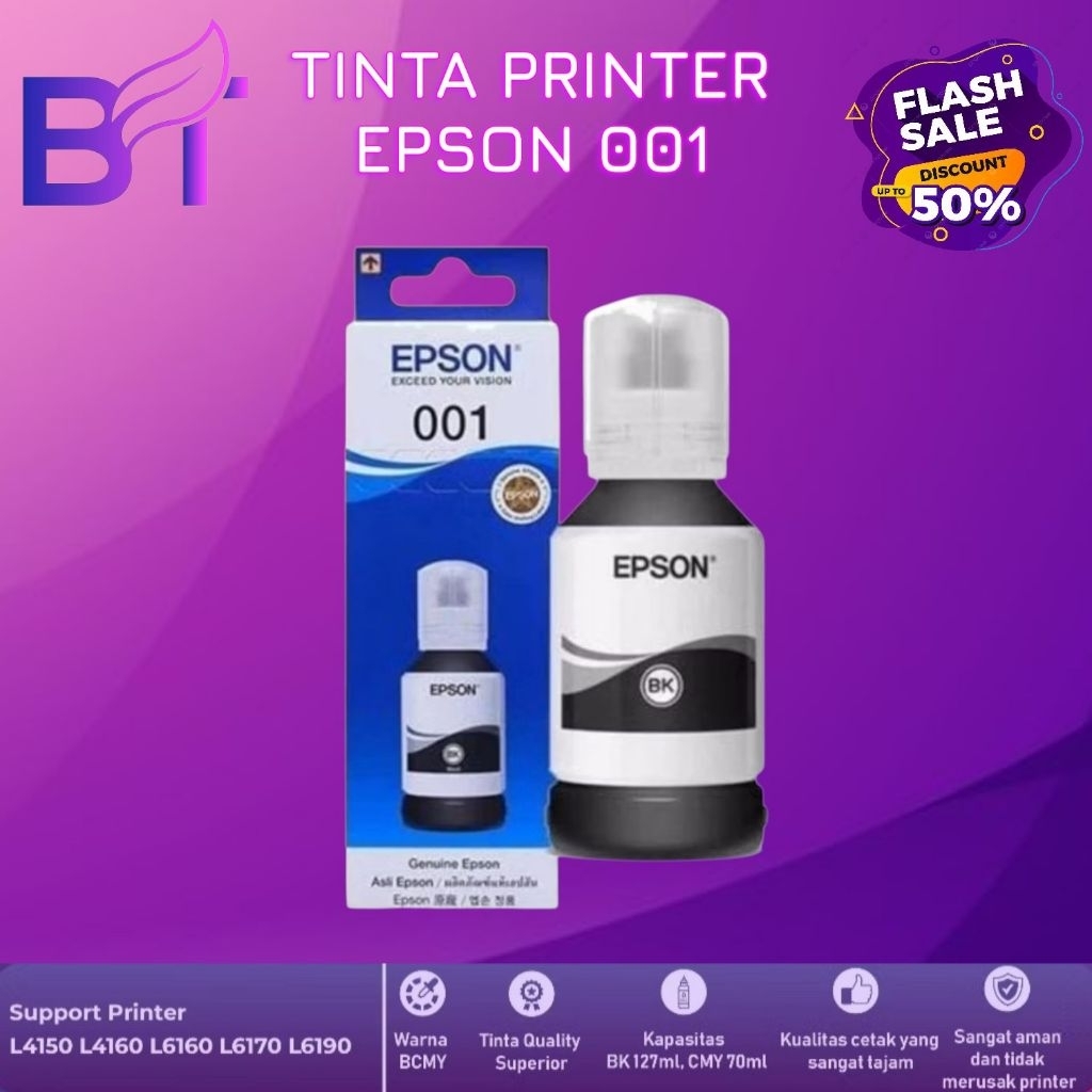 TINTA EPSON 001 BLACK ORIGINAL