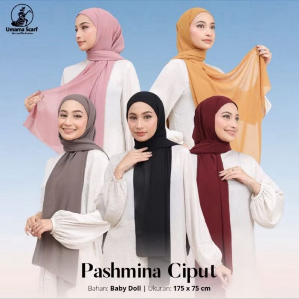 preloved pashmina inner umama hitam