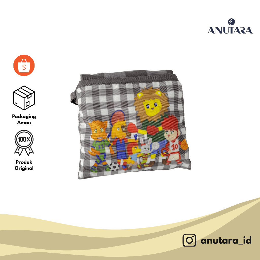 [Shopping Bag Animal Sport Grey - Risa] Shopping Bag | Tote Bag Stylish | Tas Belanja Ramah Lingkung