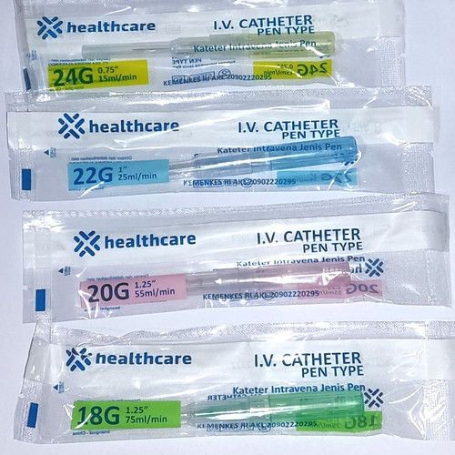 Healthcare Abbocath 16G 18G 20G 22G 24G 26G Kemasan Eceran