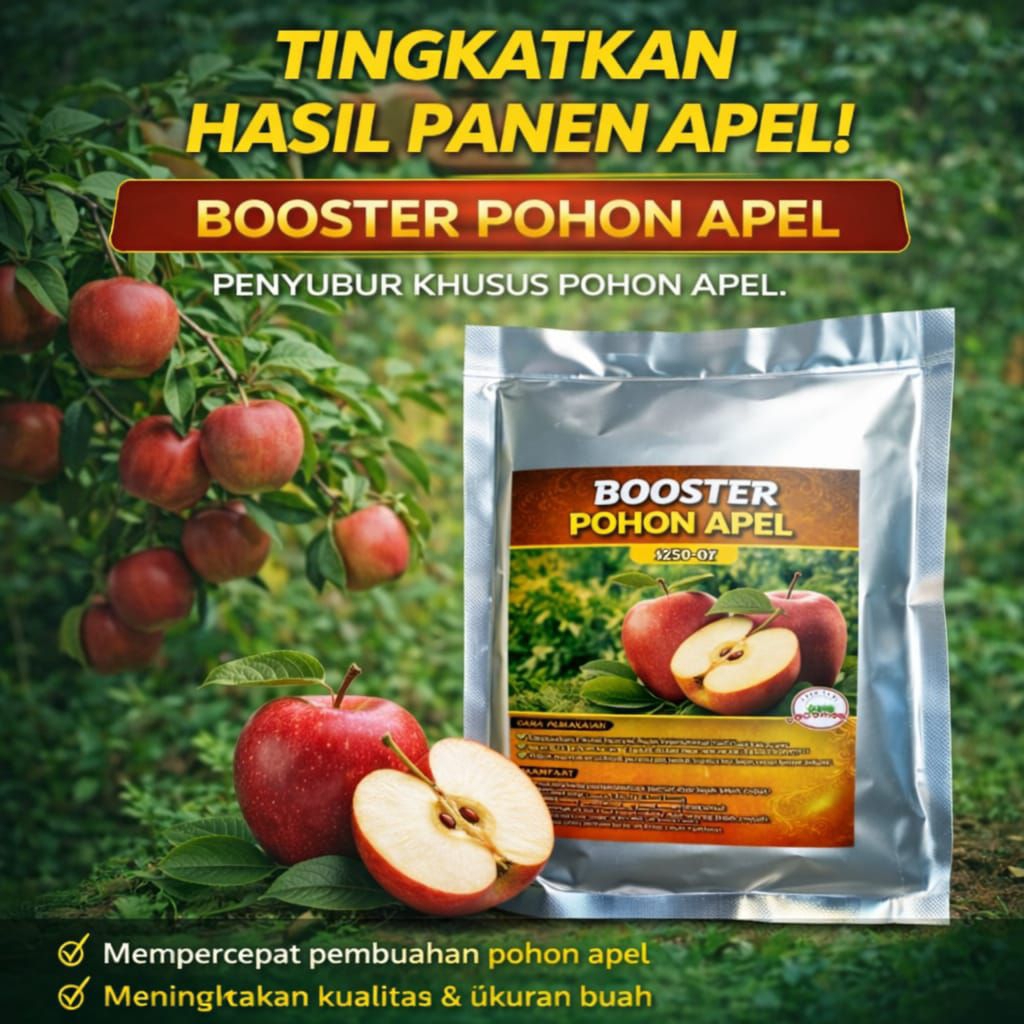 Booster pelebat buah apel
