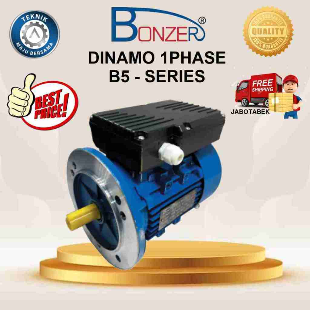 BONZER DINAMO INDUCTION MOTOR  B5 1500RPM 4P 0,37KW 0,5HP FRAME 711 1PHASE, 50/60HZ HIGH QUALITY