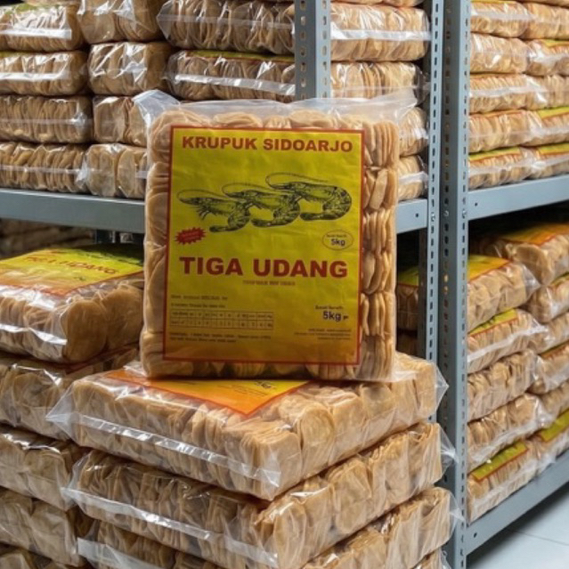 KERUPUK UDANG - KERUPUK GONDANG PREMIUM MENTAH SIDOARJO - 500GR