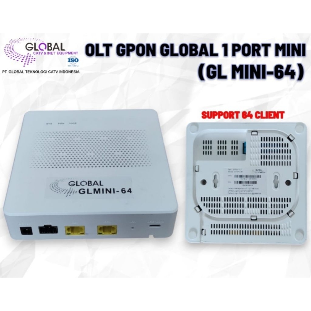 OLT GPON GLOBAL MINI 1  PORT 64 CLIENT