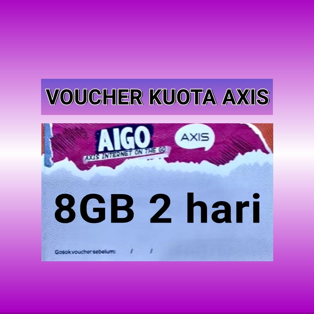 VOUCHER KUOTA AXIS 8GB 2 HARI