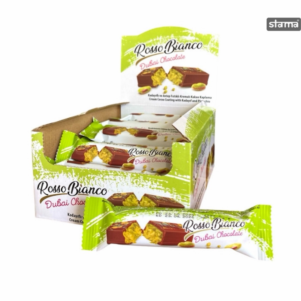 Rosso Bianco - Dubai Chocolate Kunafa Pistachio Madinah | Coklat Dubai Viral Oleh-oleh Madinah