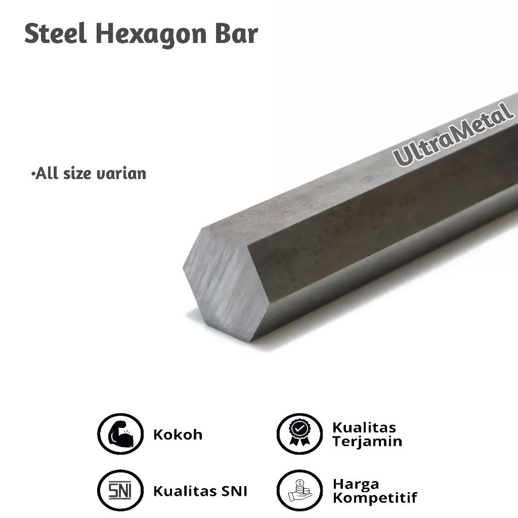 AS BESI SEGI ENAM 16MM | AS BESI HEXAGON PER 1CM