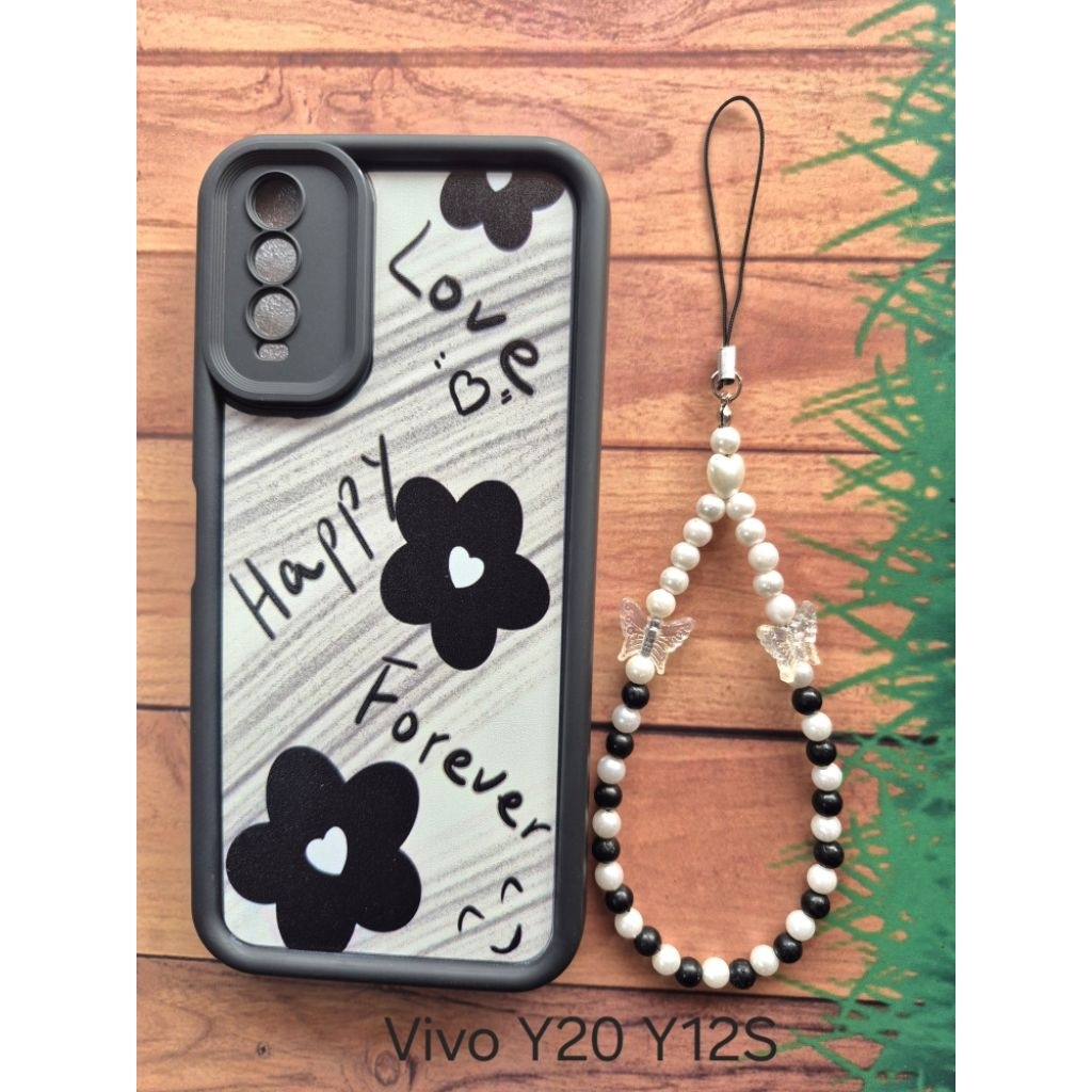 Case Hp Vivo Y20 Y12S Bunga