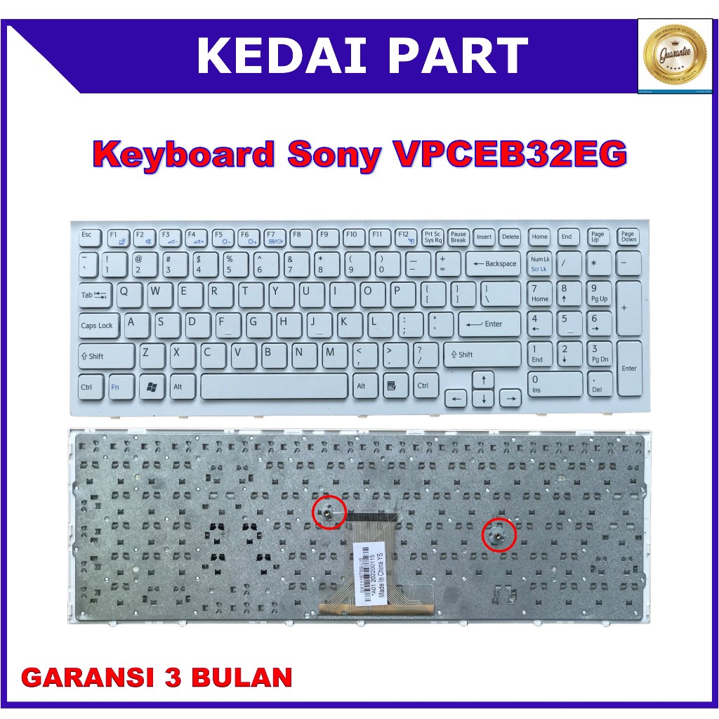 Keyboard Sony Vaio VPC-EB VPC EB VPCEB36FG VPCEB4J1R VPCEB1E9R  EB1S1 EB200 71211V