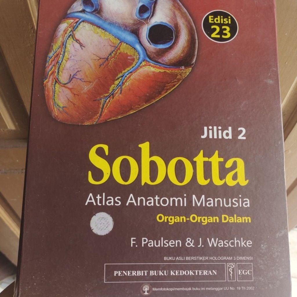 (Preloved) Buku Sobotta Atlas Anatomi Manusia Organ Organ Dalam Jilid 2 Edisi 23