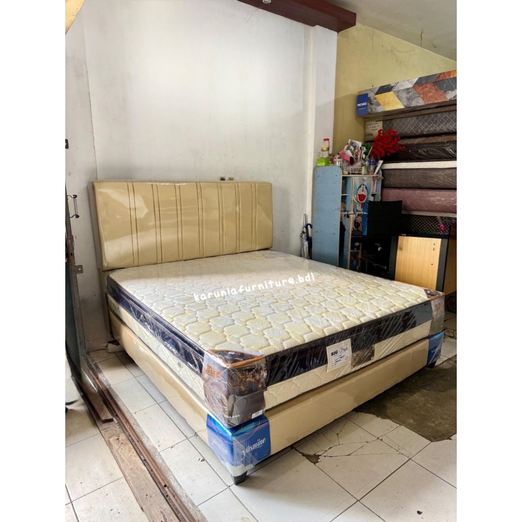 SET KASUR MATRAS VANESSA PILLOWTOP BY BIGLAND 180X200 | FREE ONGKIR BANDAR LAMPUNG