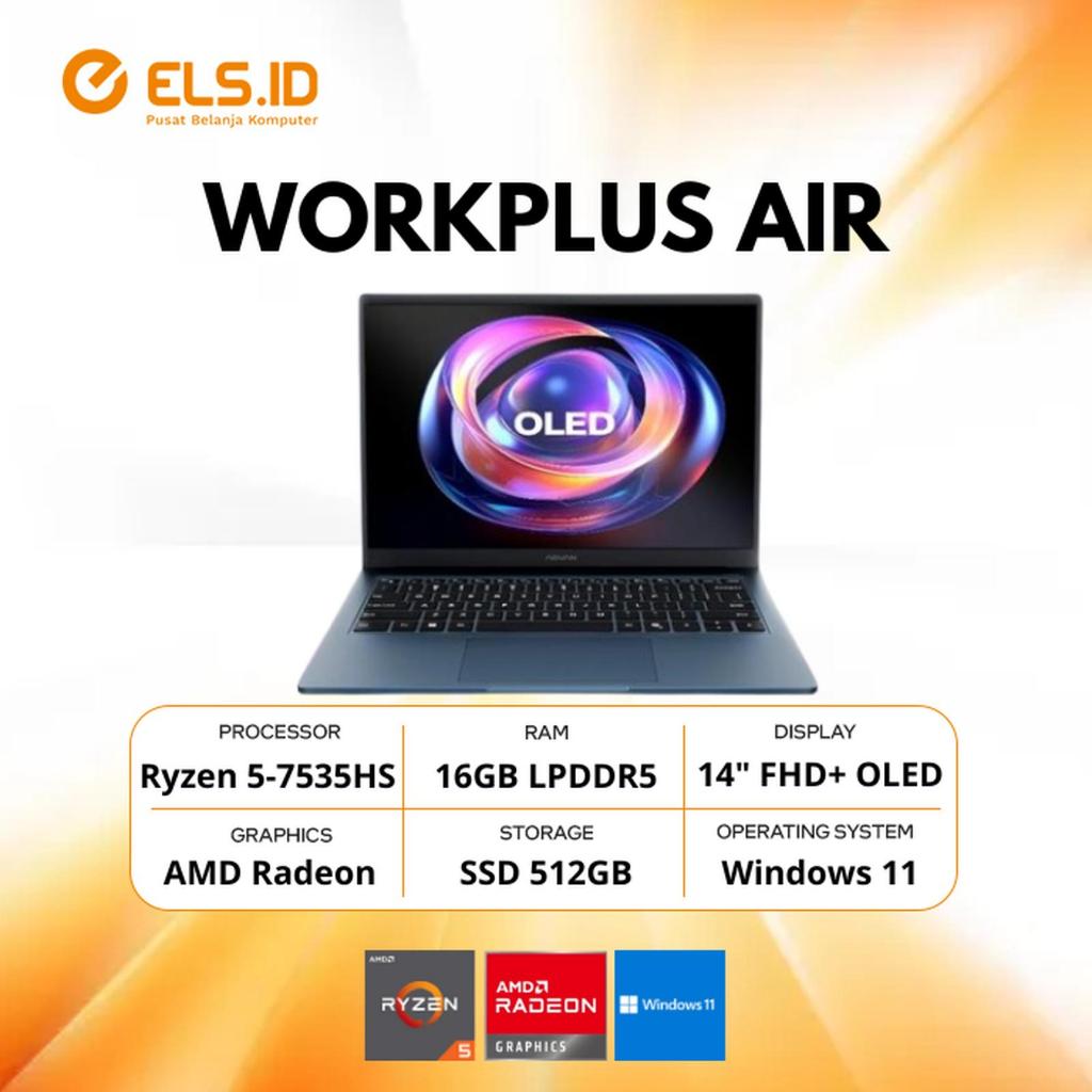 Advan WorkPlus Air AMD Ryzen Ryzen 5-7535HS 16GB SSD 512GB 14" OLED W11