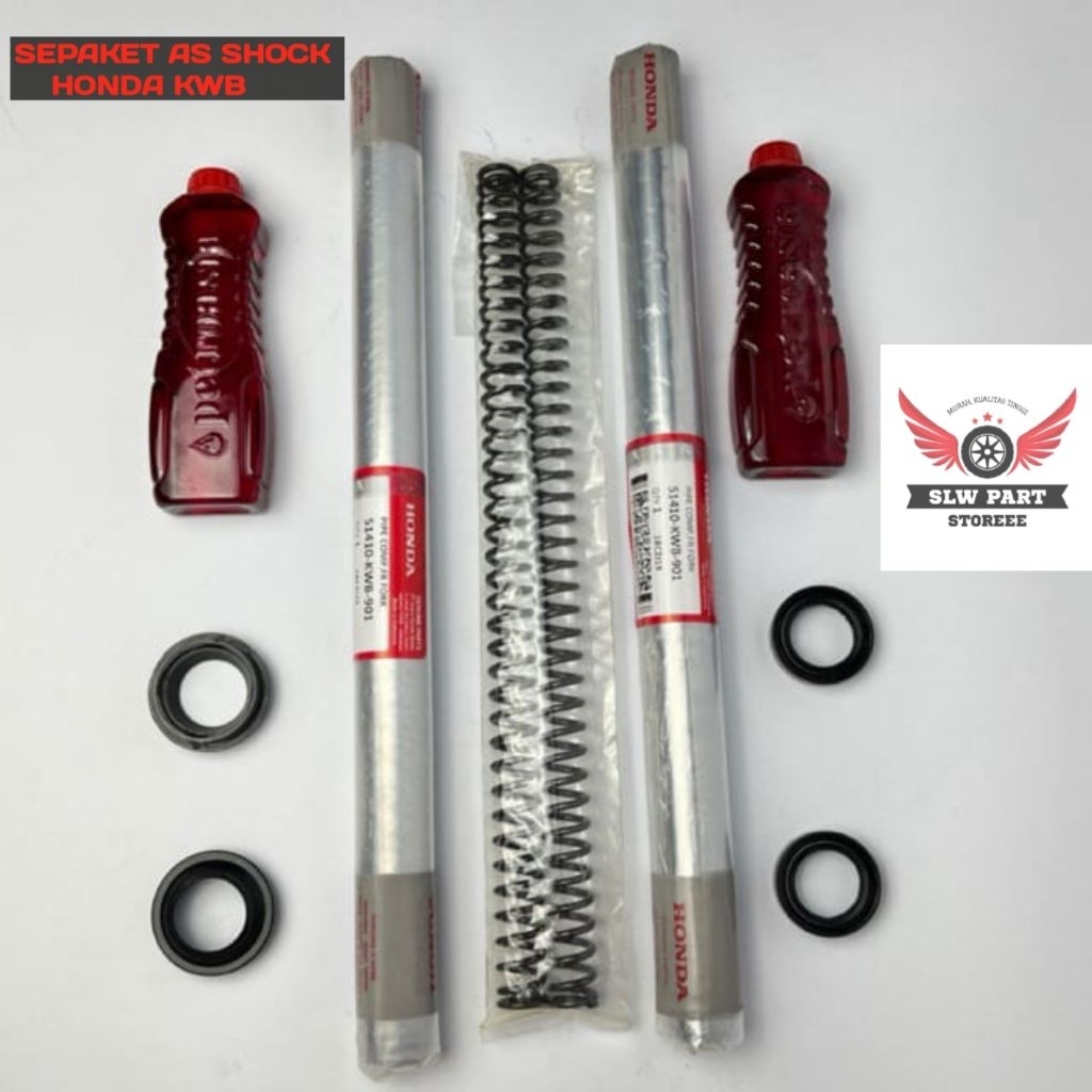 100% original Paket As Shock (KWB) Buat Motor Honda Blade 110, Blade Lama, Revo Absolute, Revo Fit, 