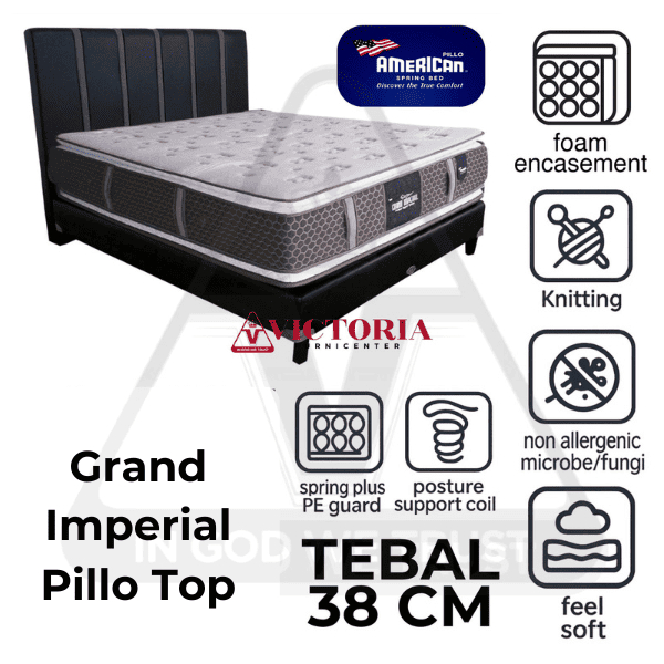 American Grand Imperial Pillo Top 180 x 200 180x200 Kasur Saja Mattres Only