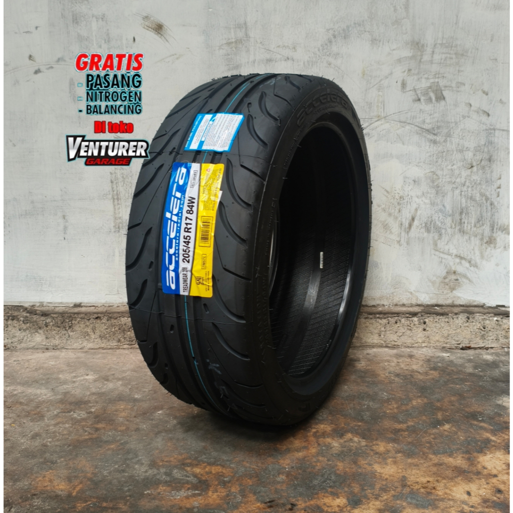 BAN MOBIL RING 17 BAN TUBELES SEMISLICK ACCELERA 215 45 R17 651 SPORT BAN BALAP BUKAN SX2