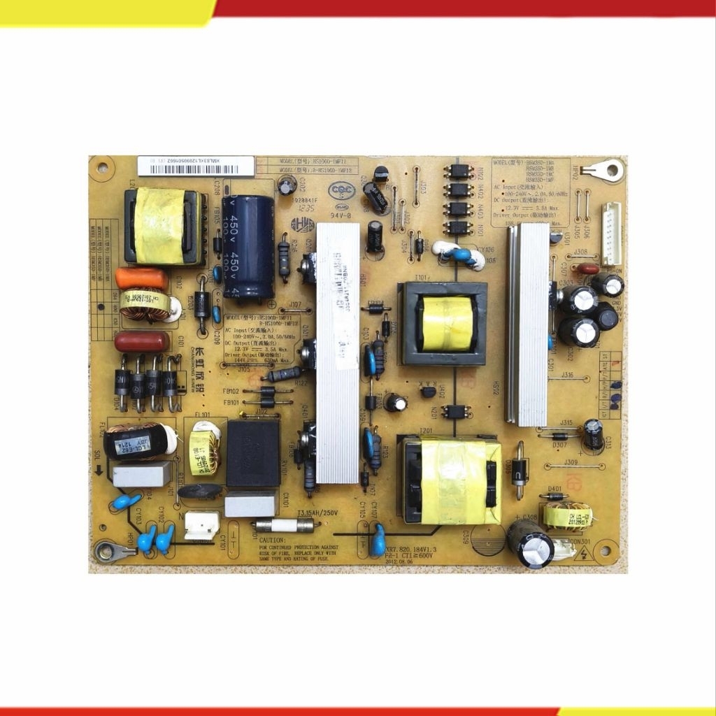 PSU LED TV Changhong LED39B2500 39B2000 . XR7.820.184V1.3 HS100D-1MF11 . R-HS100D-1MF12 HSM35D-1MF