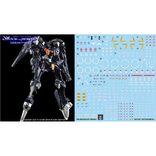 Waterslide Decal HG Gundam Pharact by GHOST