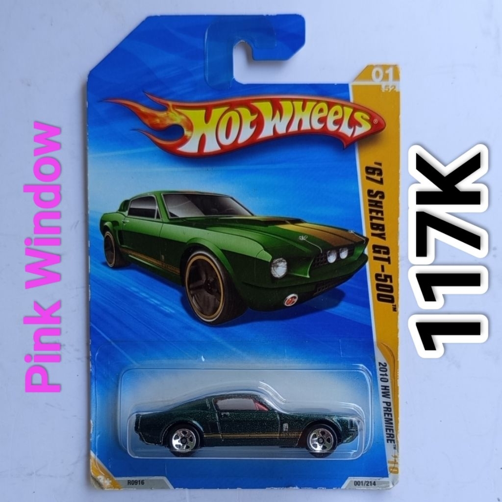 Hot Wheels HW Premiere Ford Mustang 67 Shelby GT 500 kaca Pink