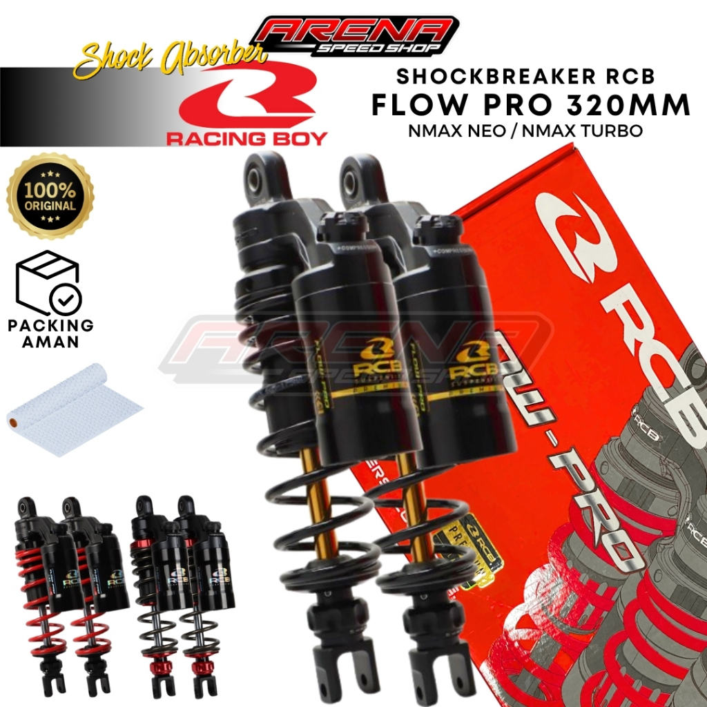 RCB Racingboy Shockbreaker Nmax Turbo FLOW PRO Series 320mm Shock 320 mm Nmax Neo Original