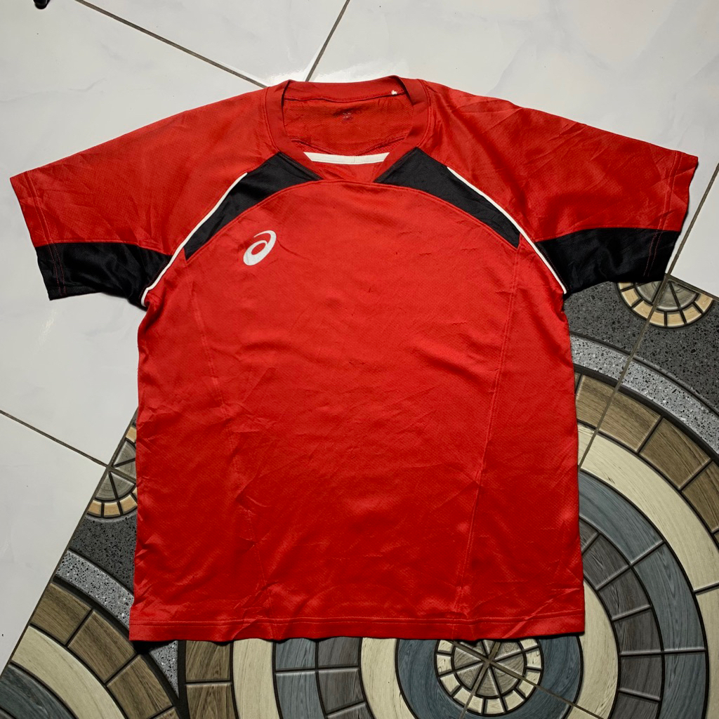 Jersey running asics Red size L