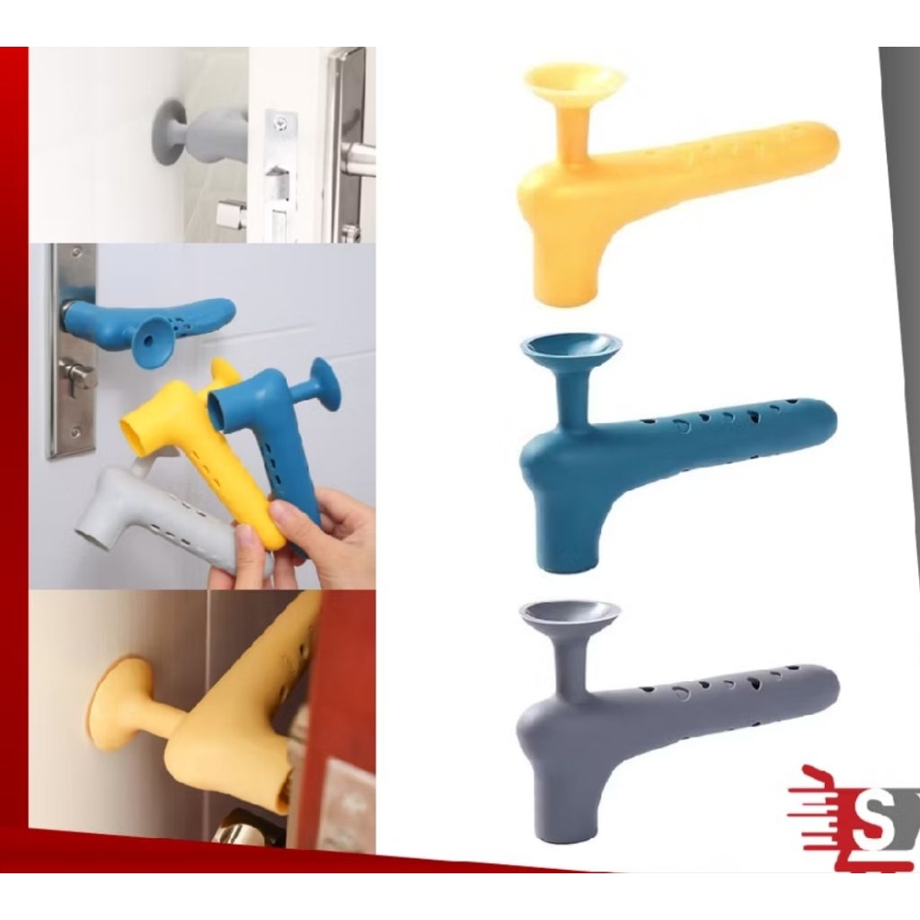 Pelindung Gagang Pintu / Karet Cover Pengaman Pegangan Gagang Pintu / Pelindung