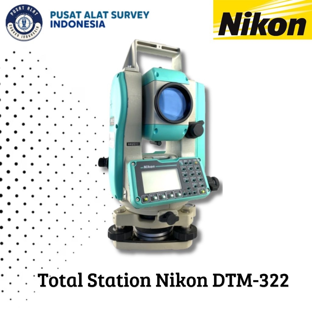 Total station Nikon DTM -322/Bekas lengkap set
